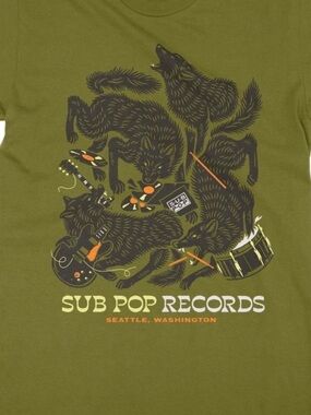 Olive Green Graphic Tee - Men